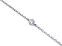 18ct White Gold Raindrop Diamond Bracelet