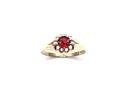 9ct Yellow Gold Garnet Solitaire Ring