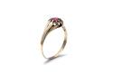 9ct Yellow Gold Garnet Solitaire Ring