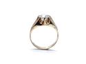 9ct Yellow Gold CZ Solitaire Ring