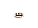 9ct Yellow Gold Sapphire 3 Stone Ring