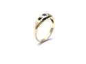 9ct Yellow Gold Sapphire 3 Stone Ring