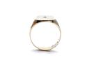 9ct Yellow Gold Diamond Signet Ring