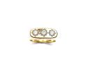 18ct Yellow Gold Diamond 3 Stone Ring