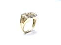 9ct Yellow Gold Diamond Signet Ring