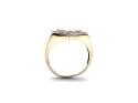 9ct Yellow Gold Diamond Signet Ring