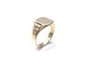 9ct Yellow Gold Cushion Signet Ring