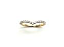 9ct Yellow Gold Diamond Wishbone Ring 0.20ct