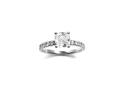 Platinum Diamond Ring Solitaire 1.01ct