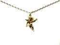 9ct Yellow Gold Cupid Pendant & Chain