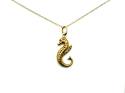 9ct Seahorse Pendant & Chain