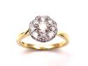 18ct Yellow Gold Diamond Cluster Ring 1.00ct