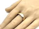 9ct Yellow Gold Soft Court Wedding Ring