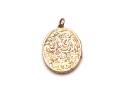 Edwardian 9ct Yellow Gold Engraved Locket