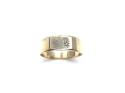 9ct Yellow Gold Diamond Signet Ring