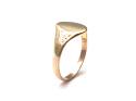 9ct Yellow Gold Plain Oval Signet Ring