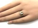 9ct Yellow Gold Plain Oval Signet Ring