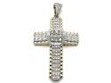 9ct Yellow Gold Diamond Cross Pendant 2.00ct