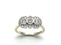 9ct Yellow Gold Diamond Cluster Ring 0.50ct