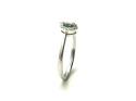 9ct White Gold Emerald & Diamond Fancy Ring