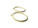 9ct Yellow Gold Plain Hoop Earrings