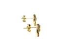 9ct Yellow Gold CZ Rainbow Stud Earrings