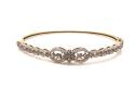 9ct Yellow Gold Diamond Bangle 1.75ct