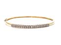 9ct Champagne Diamond Bangle 1.26ct