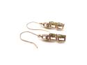 9ct Green Garnet & Diamond Earrings