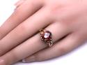 9ct Rhodolite Garnet Solitaire Ring