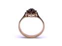 9ct Yellow Gold Garnet Cluster Ring