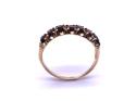 9ct Yellow Gold Garnet 7 Stone Ring