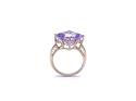 9ct Yellow Gold Amethyst Solitaire Ring