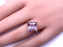 9ct Yellow Gold Amethyst Solitaire Ring