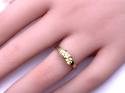 9ct Yellow Gold Sphene 3 Stone Ring