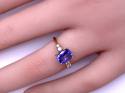 9ct Tanzanite & Diamond Ring