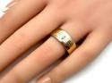 9ct Yellow Gold Patterned Wedding Ring