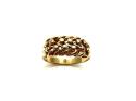 9ct Yellow Gold Two Row Keeper Ring