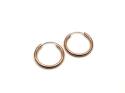 9ct Rose Gold Sleeper Hoop Earrings