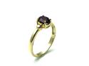 9ct Yellow Gold Ruby Solitaire Ring