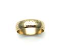 9ct Yellow Gold Patterned Wedding Ring