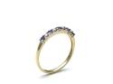 9ct Tanzanite & Diamond Eternity Ring 0.10ct