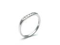 9ct White Gold Diamond Wishbone Ring 0.15ct