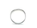 9ct White Gold Diamond Wishbone Ring 0.15ct