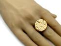 18ct Yellow Gold Crest Signet Ring