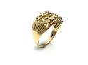 9ct Yellow Gold 4 Row Keeper Ring