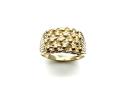 9ct Yellow Gold 4 Row Keeper Ring