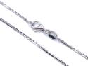 9ct White Gold Cable Chain 18 inch