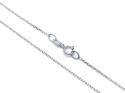 9ct White Gold Trace Chain 18 inch