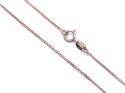 9ct Rose Gold Fine Curb Chain 18 inch